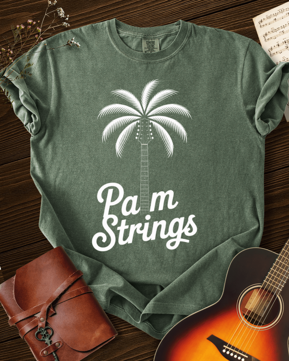 Palm Strings T-Shirt Comfort Colors