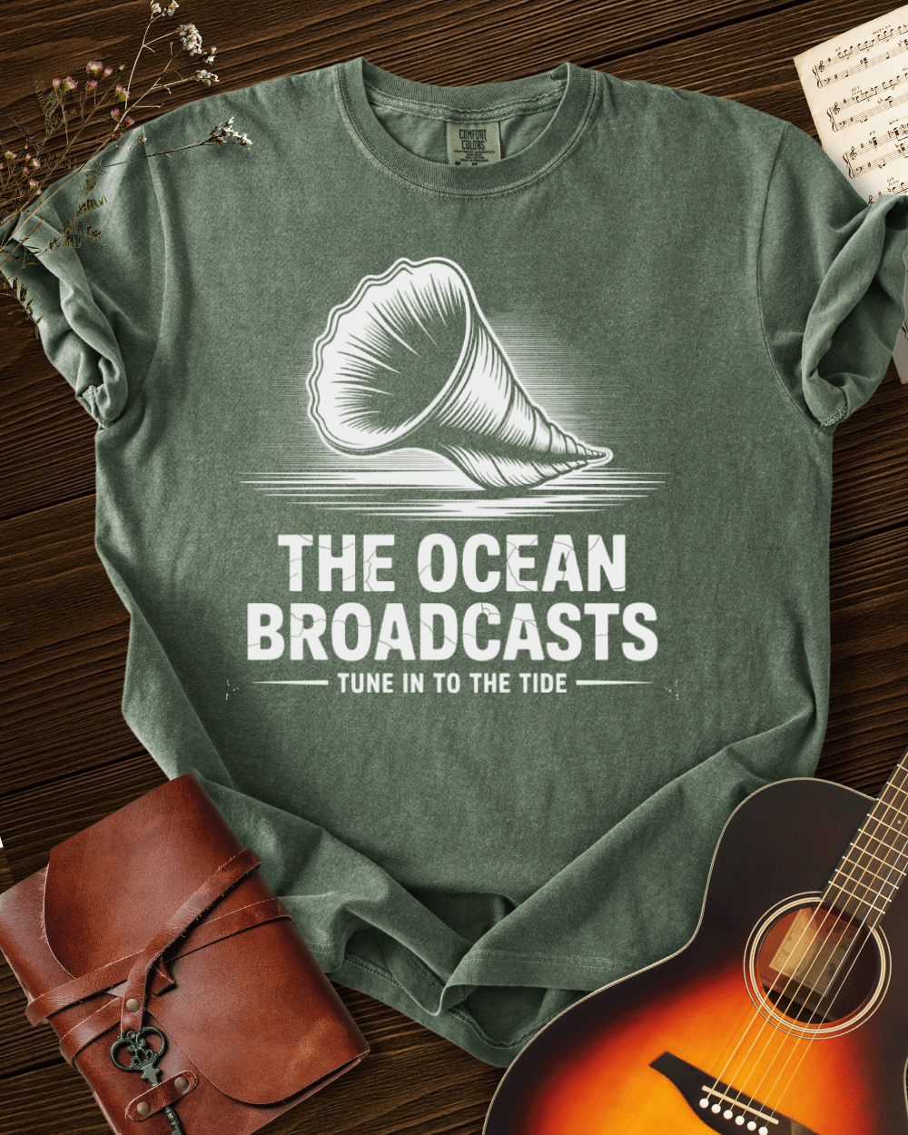 The Ocean Broadcasts T-shirt Comfort Colors