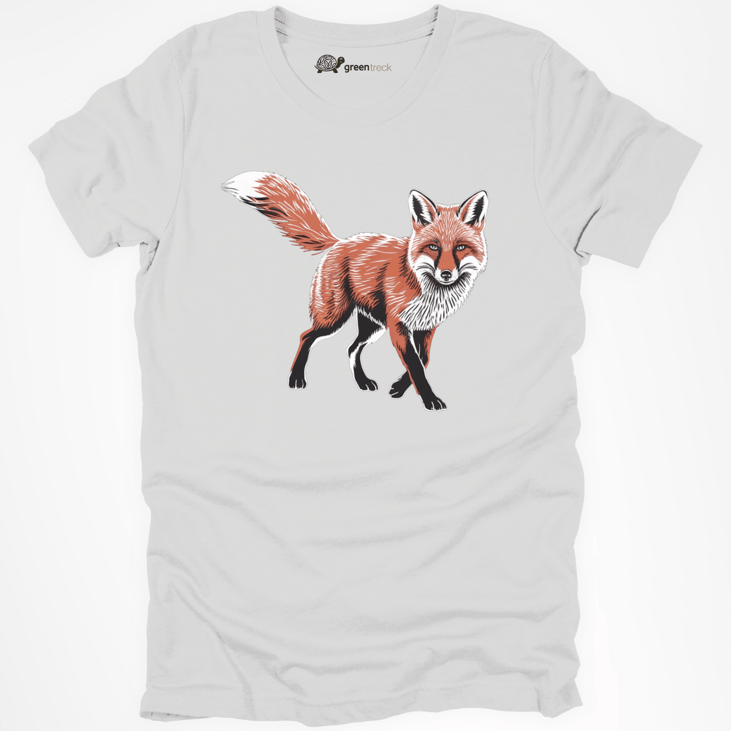 Red Fox in Black Socks Tee