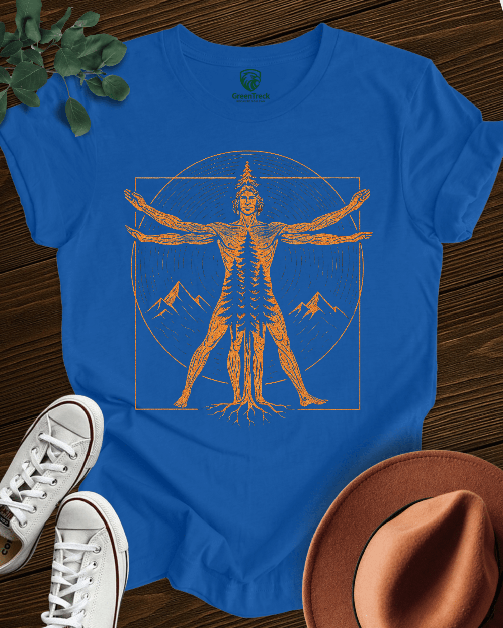 Vitruvian Forest Man Tee
