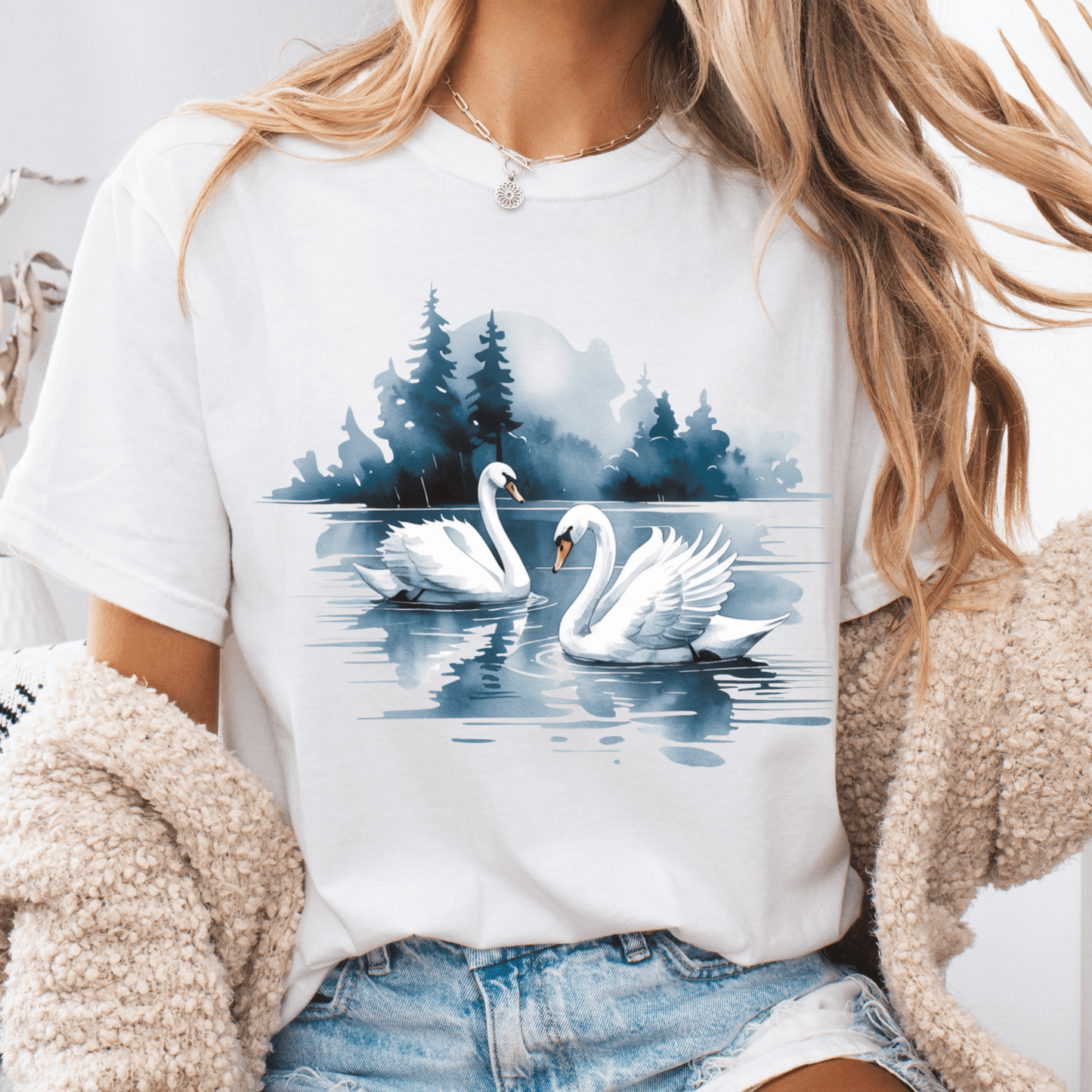 Swans in a Pond Tee