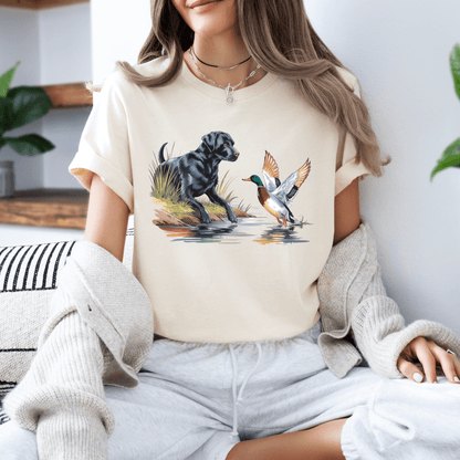 Labrador Retriever and Mallard Duck  Tee