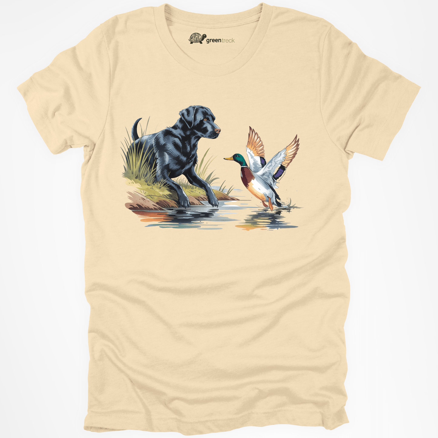 Labrador Retriever and Mallard Duck  Tee