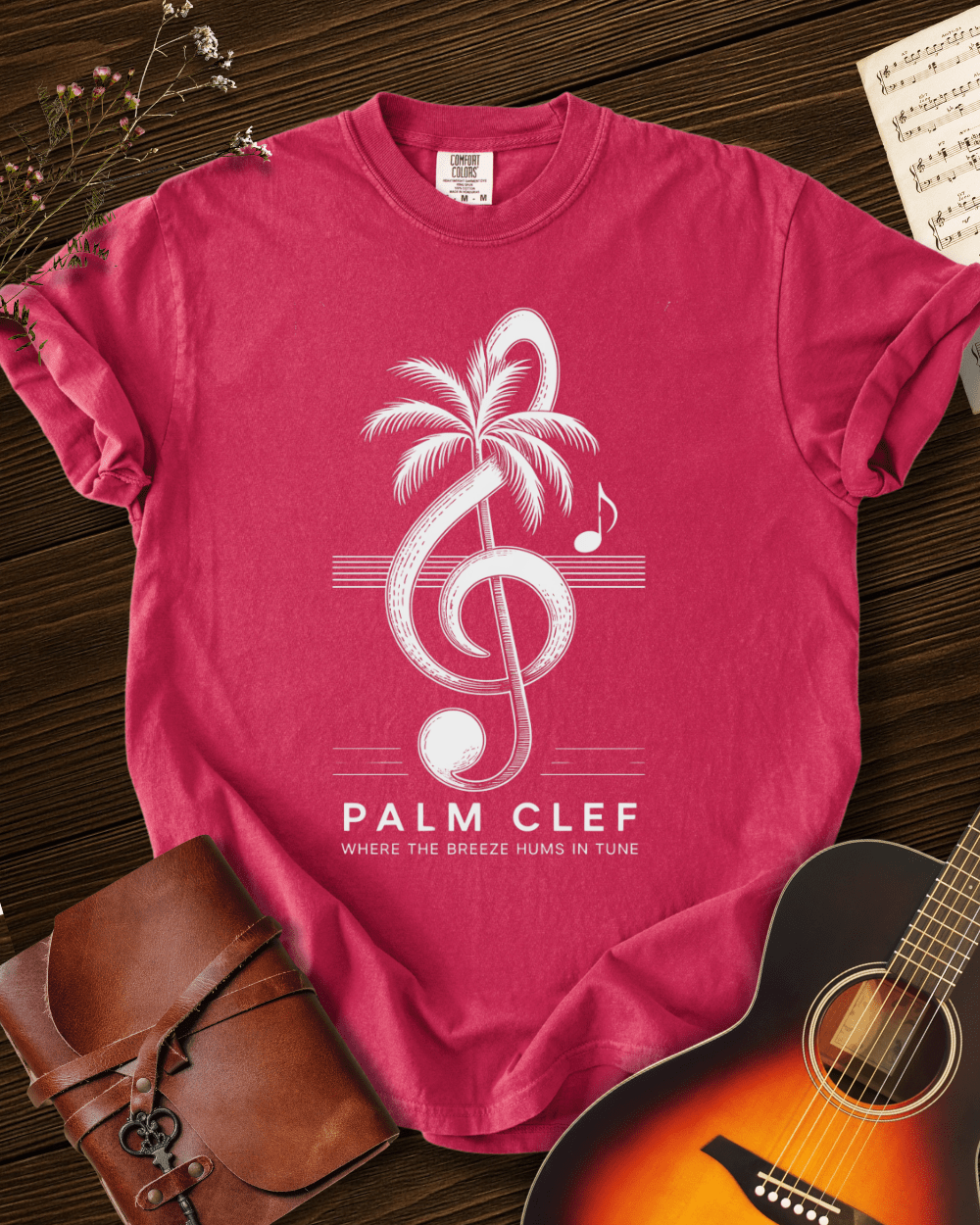 Palm Clef T-shirt Comfort Colors