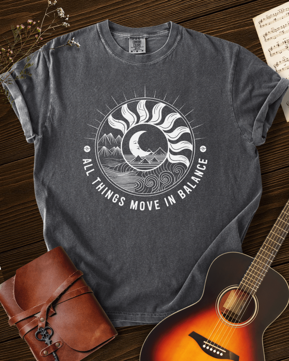 All Things Move in Balance T-shirt Comfort Colors