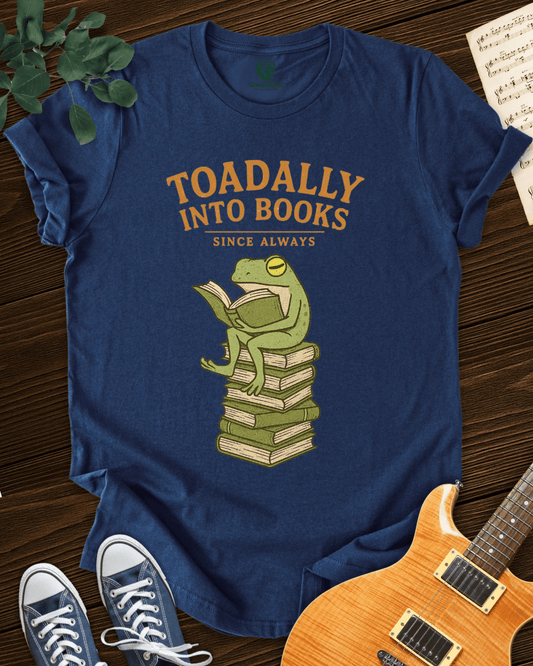 Toadally into Books T-shirt