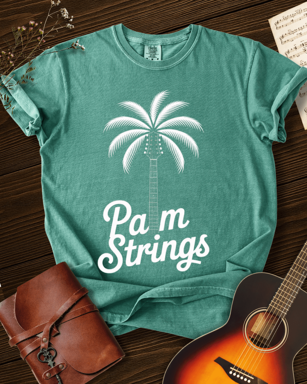 Palm Strings T-Shirt Comfort Colors