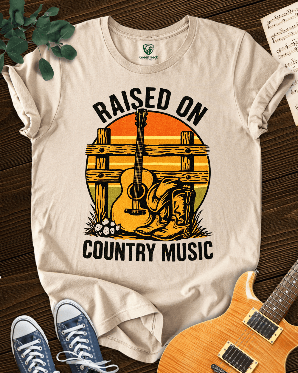 Raised On Country Music T-shirt