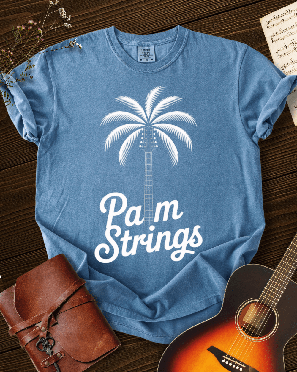Palm Strings T-Shirt Comfort Colors