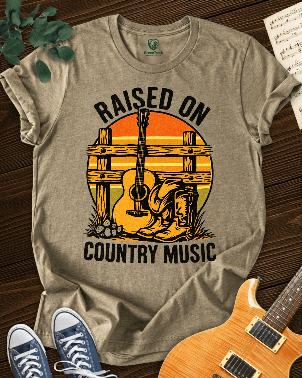 Raised On Country Music T-shirt