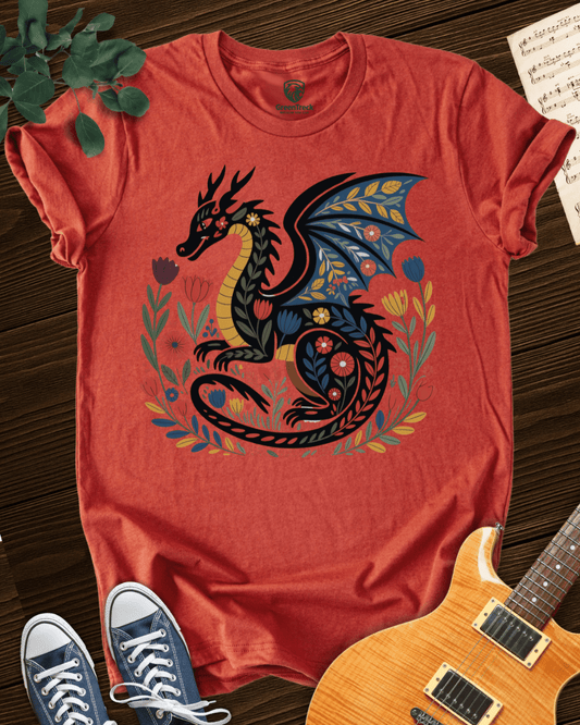 Flower Dragon T-shirt