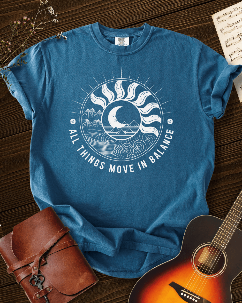 All Things Move in Balance T-shirt Comfort Colors