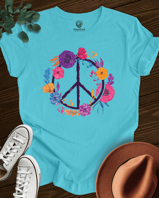 Peace and Flowers Tee