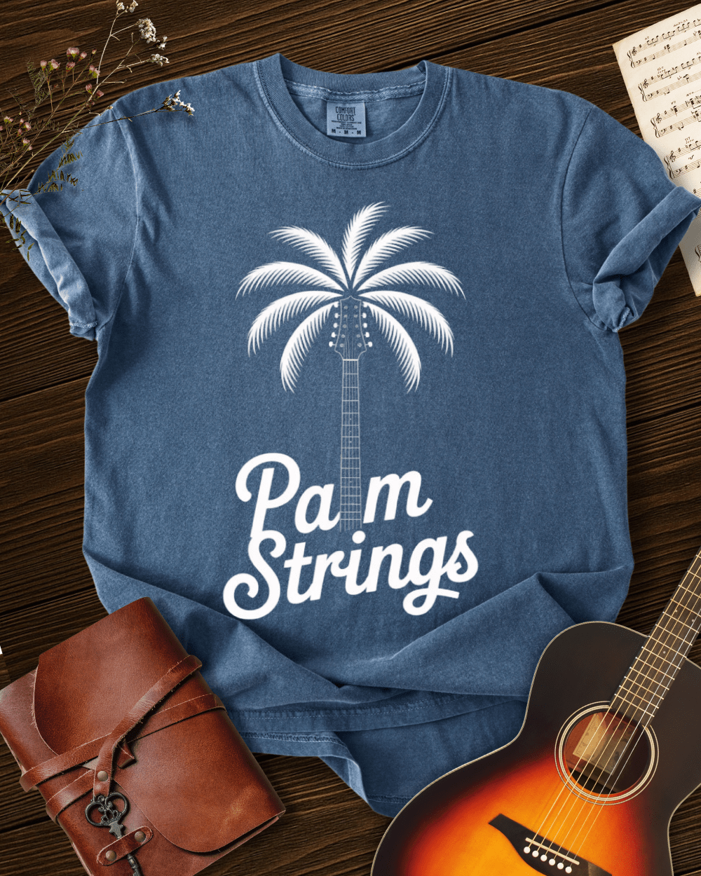 Palm Strings T-Shirt Comfort Colors