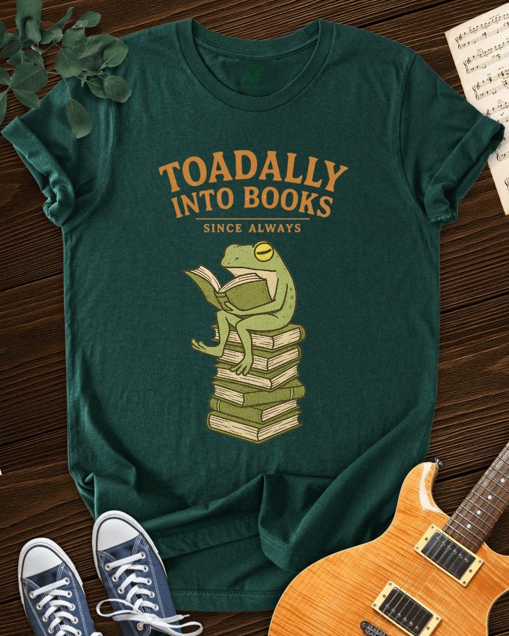 Toadally into Books T-shirt