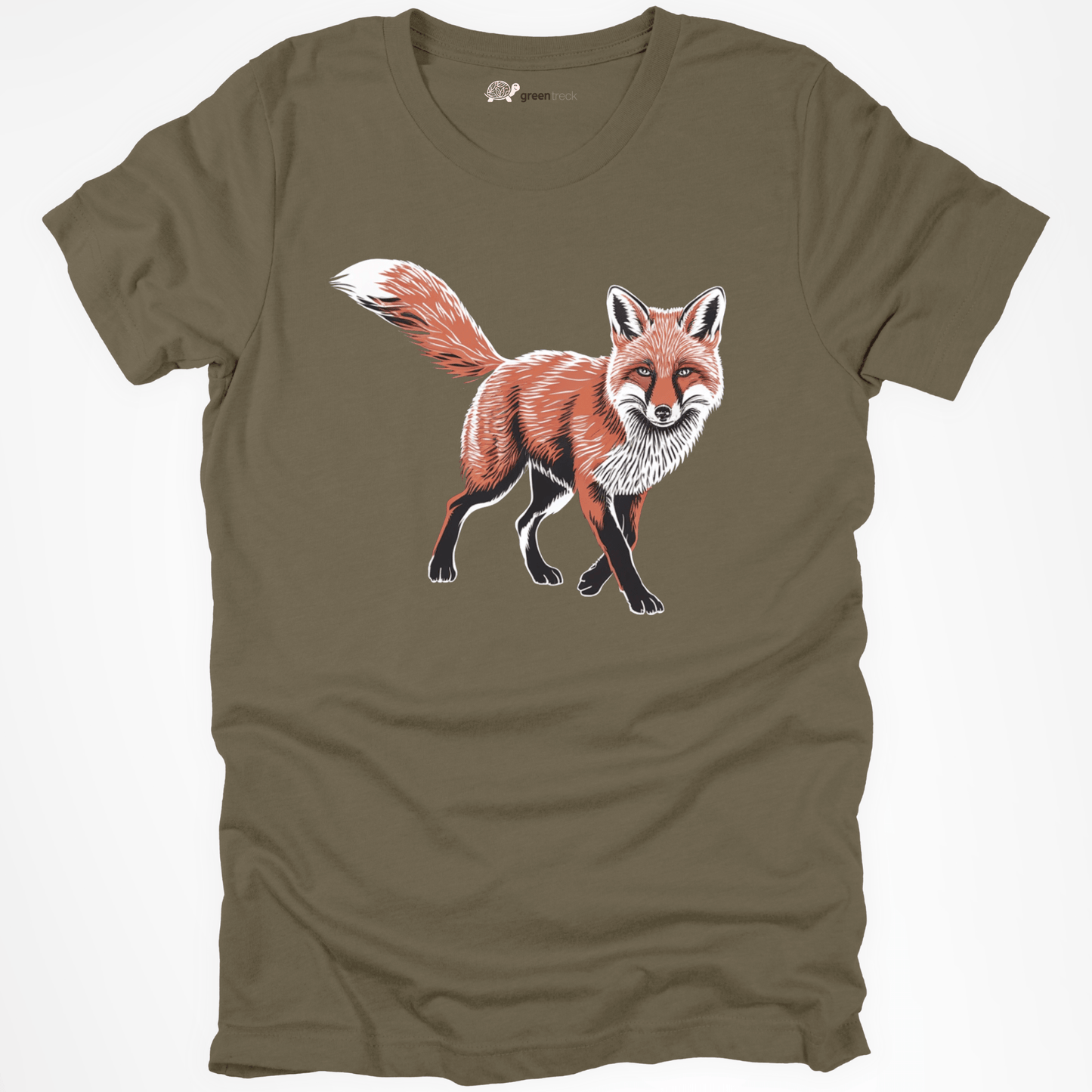 Red Fox in Black Socks Tee