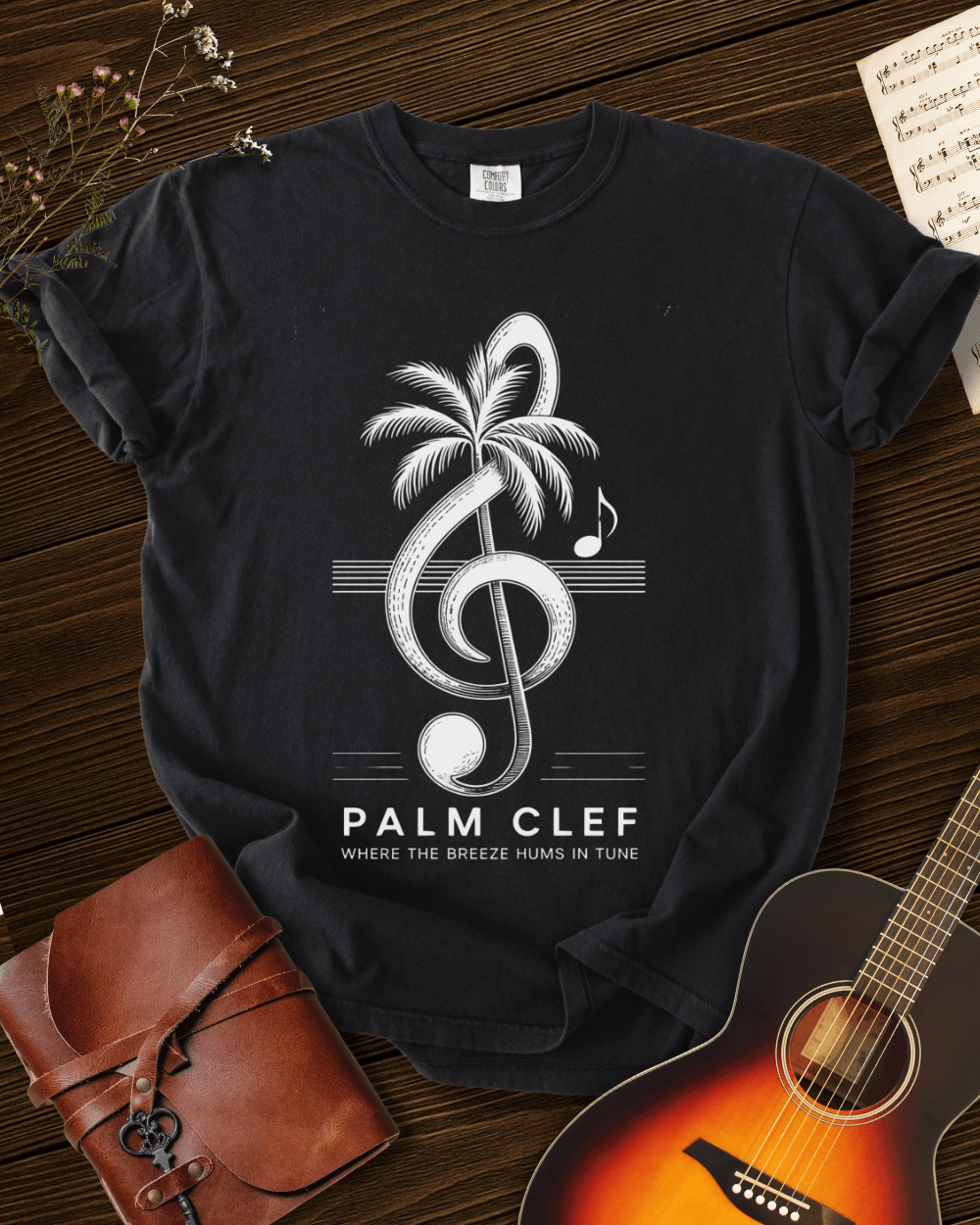 Palm Clef T-shirt Comfort Colors