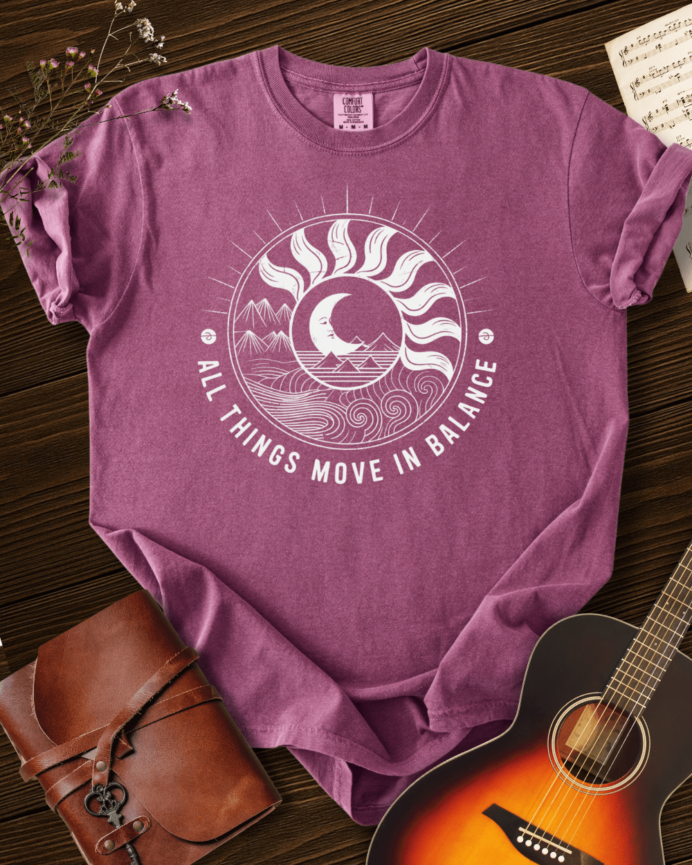 All Things Move in Balance T-shirt Comfort Colors