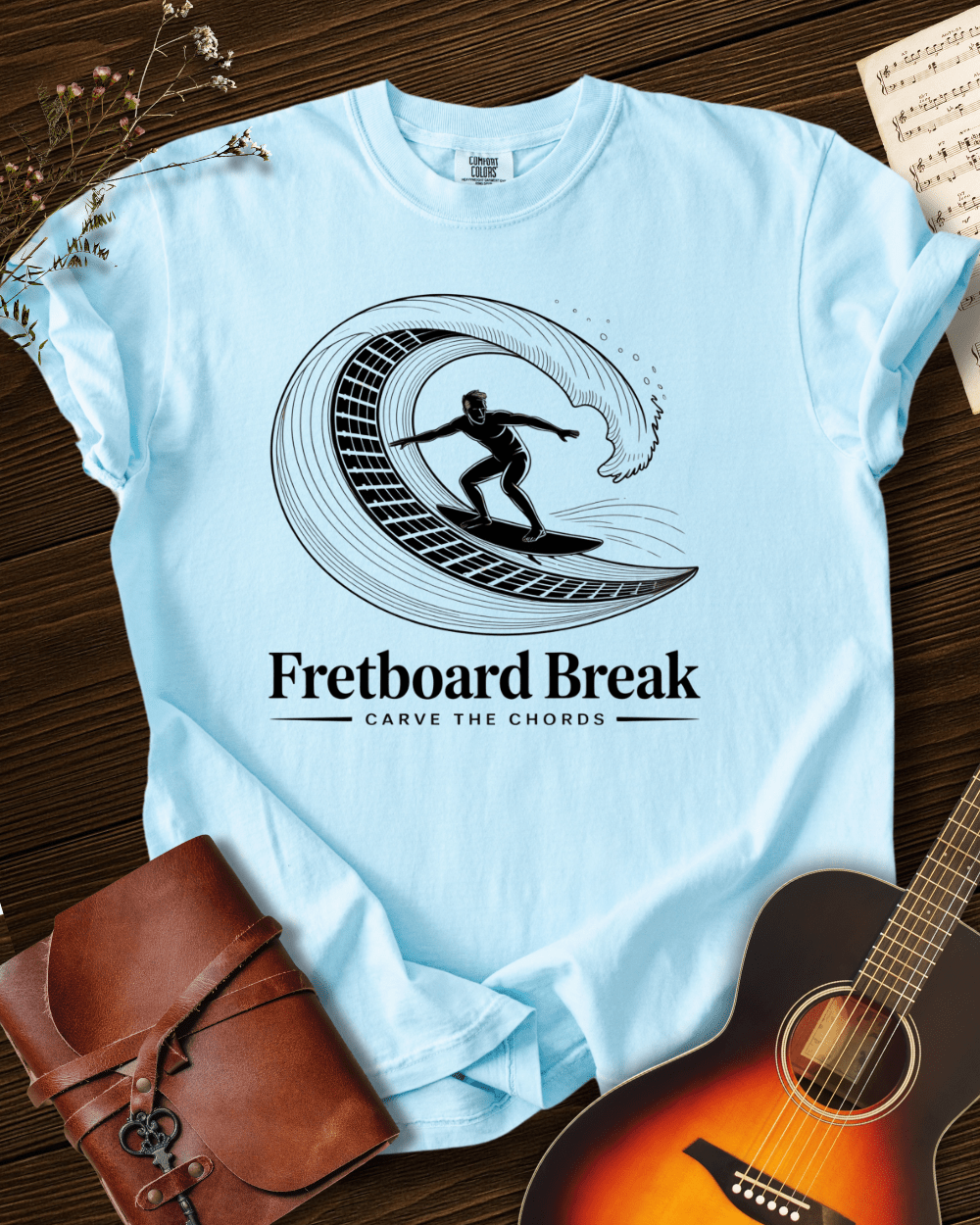 Fretboard Break T-shirt Comfort Colors
