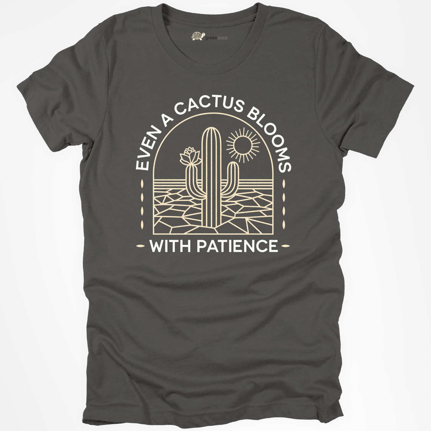 Even Cactus Blooms with Patience Tee