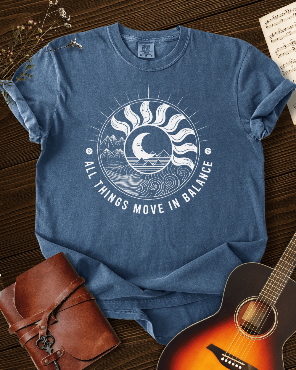 All Things Move in Balance T-shirt Comfort Colors