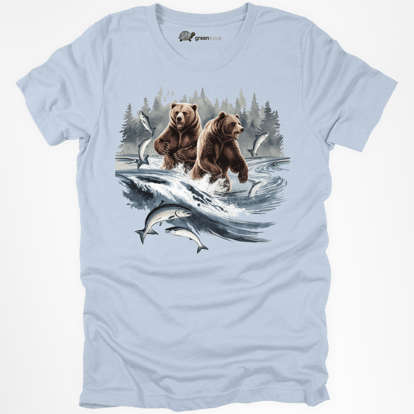 Bear Catching Salmon Tee